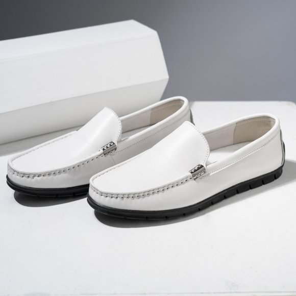 Shoes Men's Bean Shoes Genuine Leather